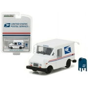 United States Postal Service USPS Long Life Postal Mail Delivery Vehicle LLV with Mailbox Accessory Hobby Exclusive 1 64 Diecast Model Car by Greenlight