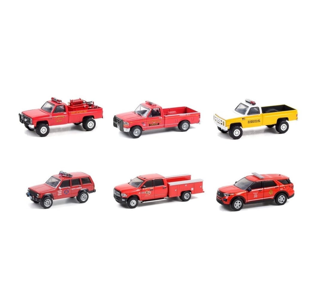 GreenLight Fire & Rescue Series 1 Set of 6 Die-Cast Vehicles 1/64