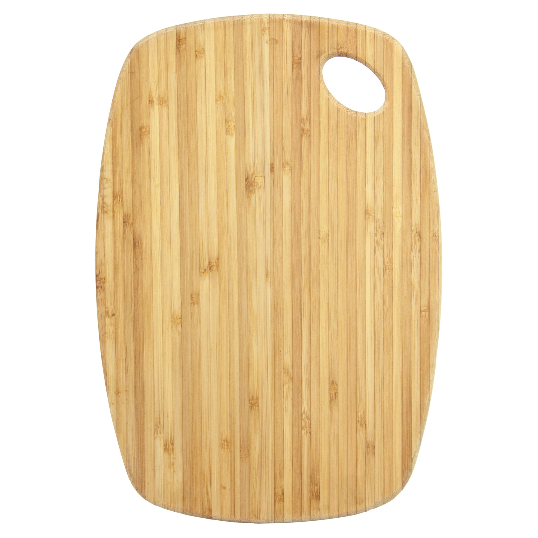 Medium Natural Bamboo Dishwasher Safe Cutting Board with Handle