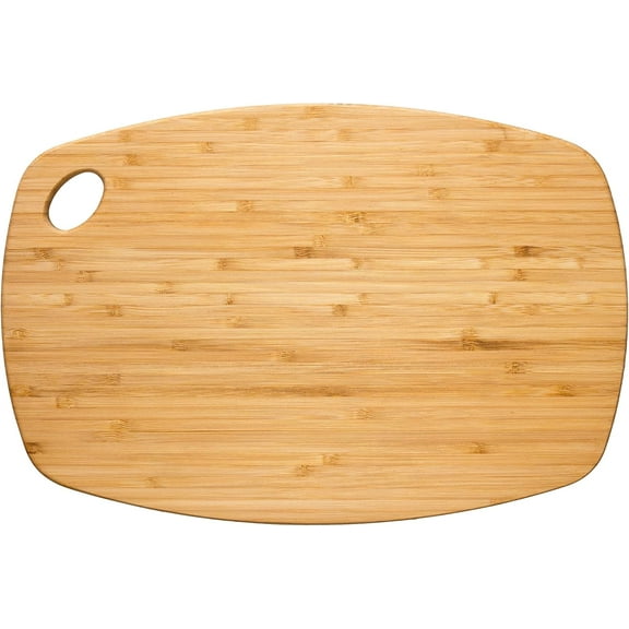 GreenLite Dishwasher Safe Cutting Board, 13.5" x 9" Reversible Bamboo Chopping Board | Lightweight Kitchen Prep Board for Vegetables, Meats, Cheese and More