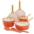 thumbnail image 1 of GreenPan 10-Piece Reserve Pro Cookware Set, Ceramic Nonstick, Oven Safe, Dishwasher Safe, Harvest, 1 of 12