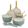 thumbnail image 1 of GreenPan 10-Piece Reserve Pro Cookware Set, Ceramic Nonstick, Oven Safe, Dishwasher Safe, Moss, 1 of 12