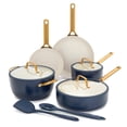 thumbnail image 1 of GreenPan 10-Piece Reserve Pro Cookware Set, Ceramic Nonstick, Oven Safe, Dishwasher Safe, Twilight, 1 of 12