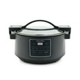 thumbnail interactive-video image 1 of GreenPan 8 Quart Locking Lid Slow Cooker, Healthy Ceramic Nonstick, Graphite, 1 of 9