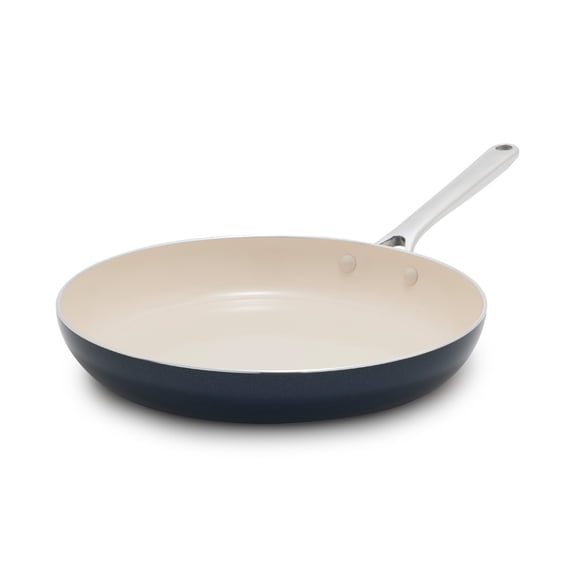 GreenPan Balance 12" Fry Pan Ceramic Nonstick, Toxin-Free, Dishwasher & Oven Safe, Oxford Blue