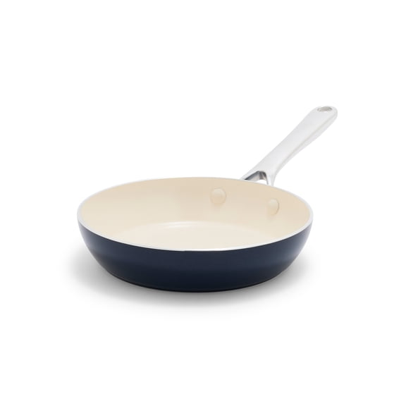 GreenPan Balance 8" Fry Pan Ceramic Nonstick, Toxin-Free, Dishwasher & Oven Safe, Oxford Blue
