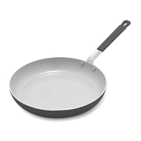GreenPan Bobby Flay 12" Nonstick Fry Pan Skillet, Dishwasher Safe, Gray
