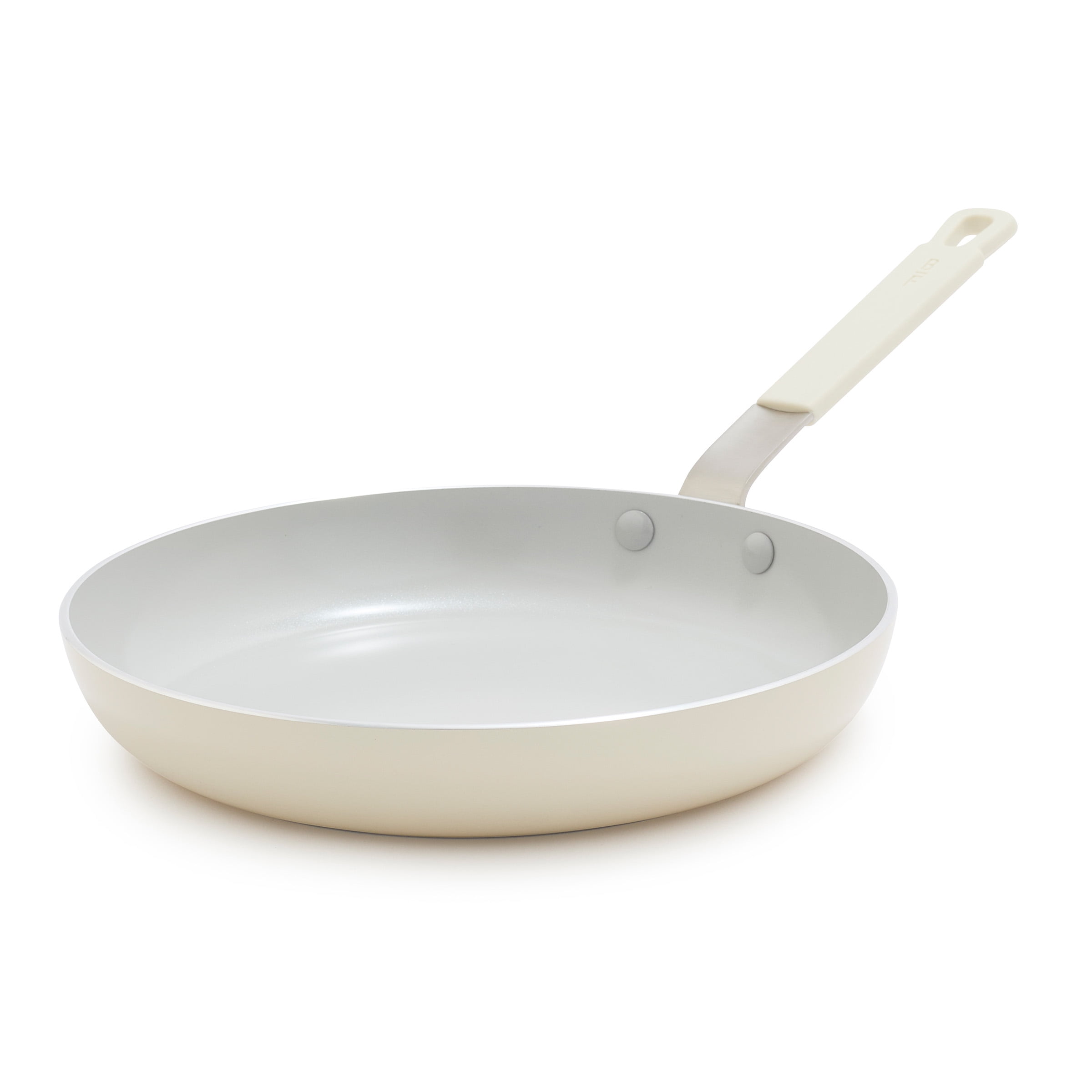 GreenPan Bobby Flay 10" Fry Pan Aluminum Ceramic Nonstick, Cream