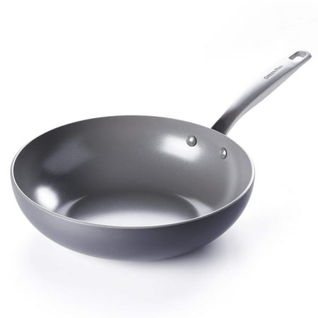 GreenPan - Chatham Ceramic Nonstick 11" Open Wok - Grey