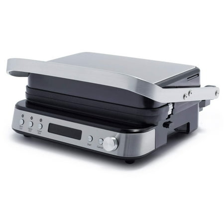 GreenPan Ceramic Nonstick 7-in-1 Grill, Griddle & Waffle Maker | Stainless Steel