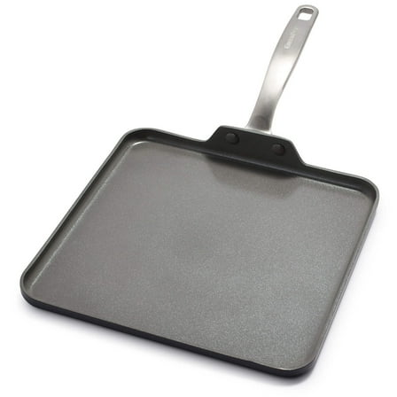 GreenPan Chatham 11" Ceramic Non-Stick Square Griddle, Grey - CC000124-001