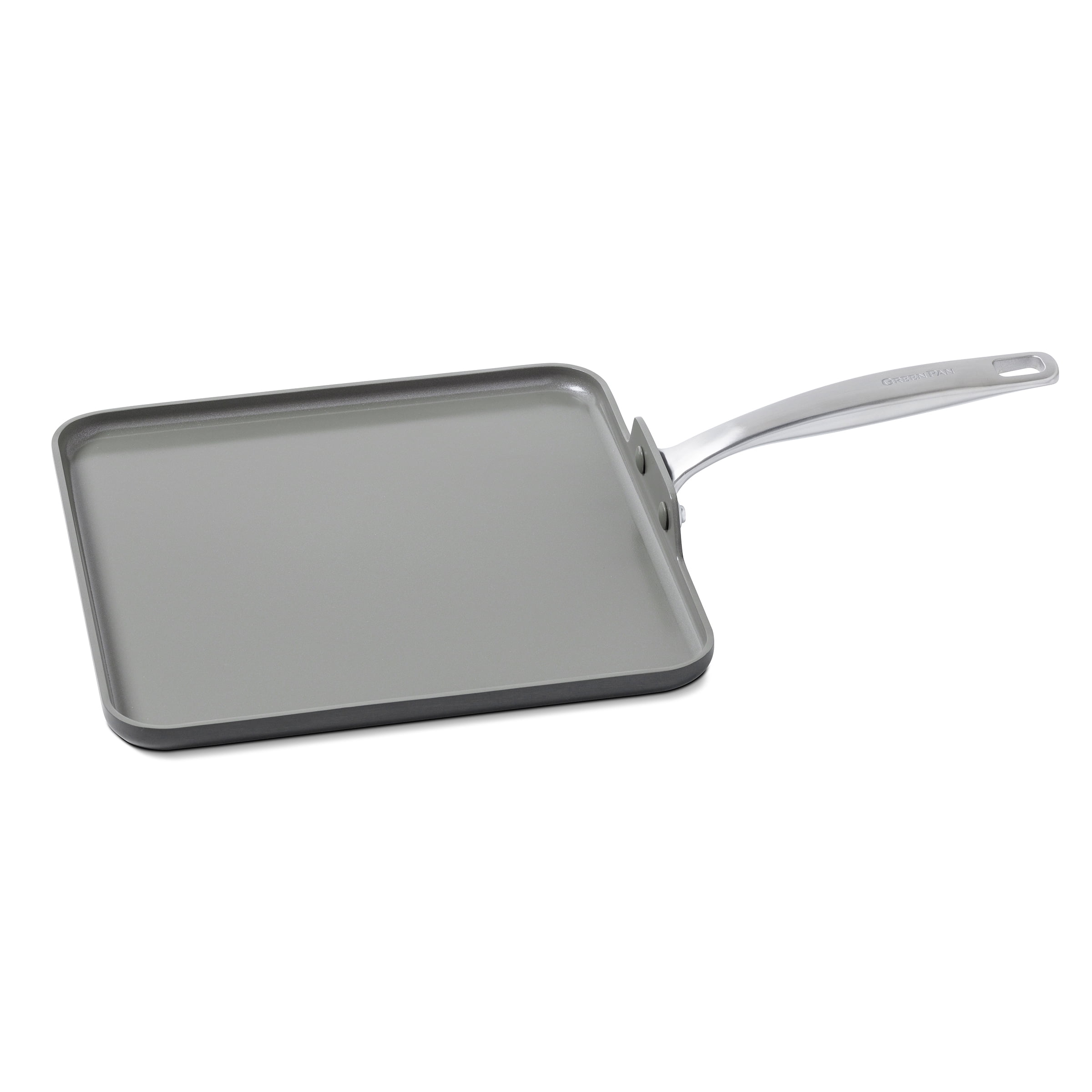 GreenPan Chatham 11" Ceramic Non-Stick Square Griddle, Grey - CC000124-001