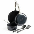 thumbnail image 1 of GreenPan Chatham Black Ceramic Nonstick 5-Piece Cookware Set, 1 of 9