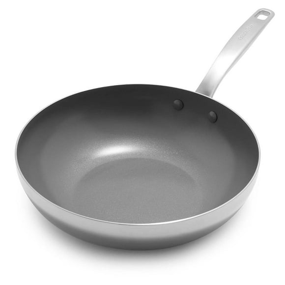 GreenPan Chatham Tri-Ply Stainless Steel Healthy Ceramic Nonstick 11" Wok