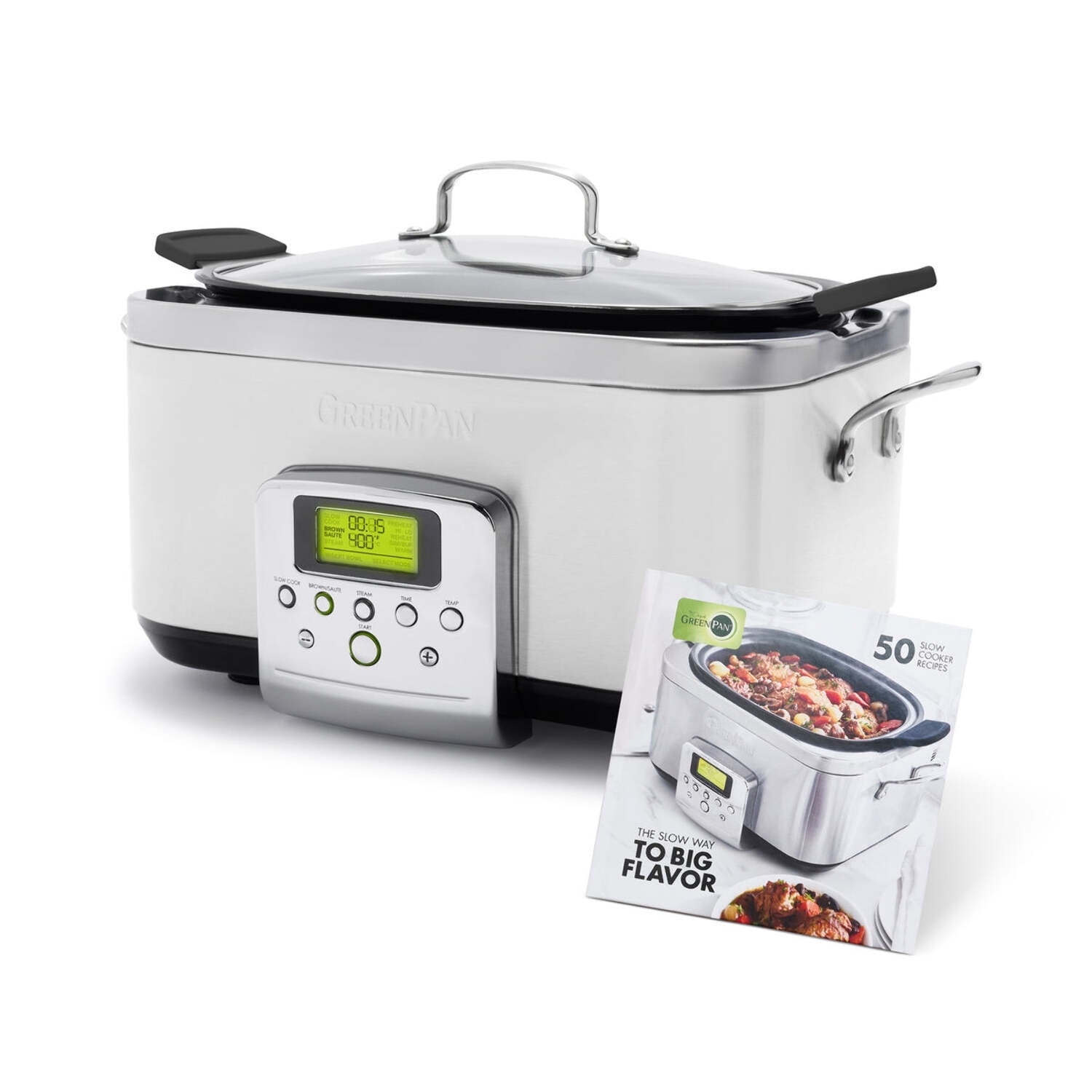 Cloud Cream 6qt Ceramic Slow Cooker with Digital Display