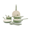 thumbnail image 1 of GreenPan Essence 10 Piece Ceramic Nonstick Cookware Set, Sage Green, 1 of 8