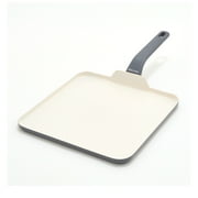 GreenPan Essence 11" Ceramic Nonstick Griddle, Dishwasher Safe, Gray