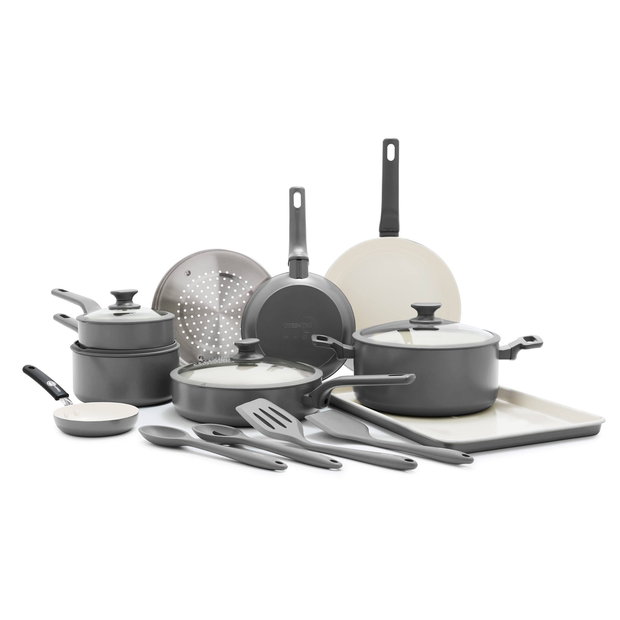 GreenPan Essence 17-Piece Ceramic Nonstick Cookware – Toxin-Free