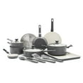 thumbnail image 1 of GreenPan Essence 17-Piece Ceramic Nonstick Cookware – Toxin-Free, Dishwasher & Oven Safe, Gray, 1 of 6