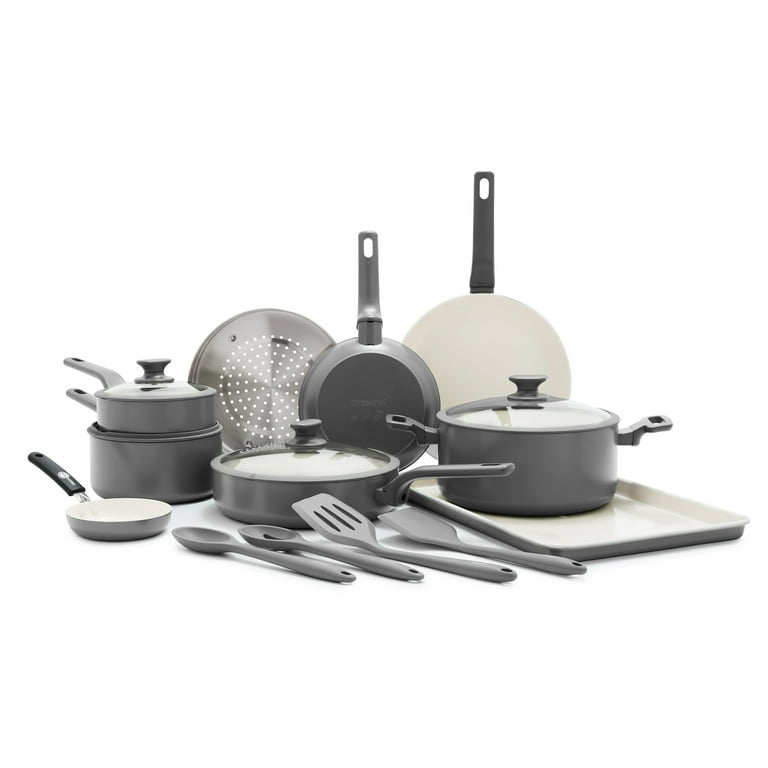 GreenPan Essence 17-Piece Ceramic Nonstick Cookware – Toxin-Free