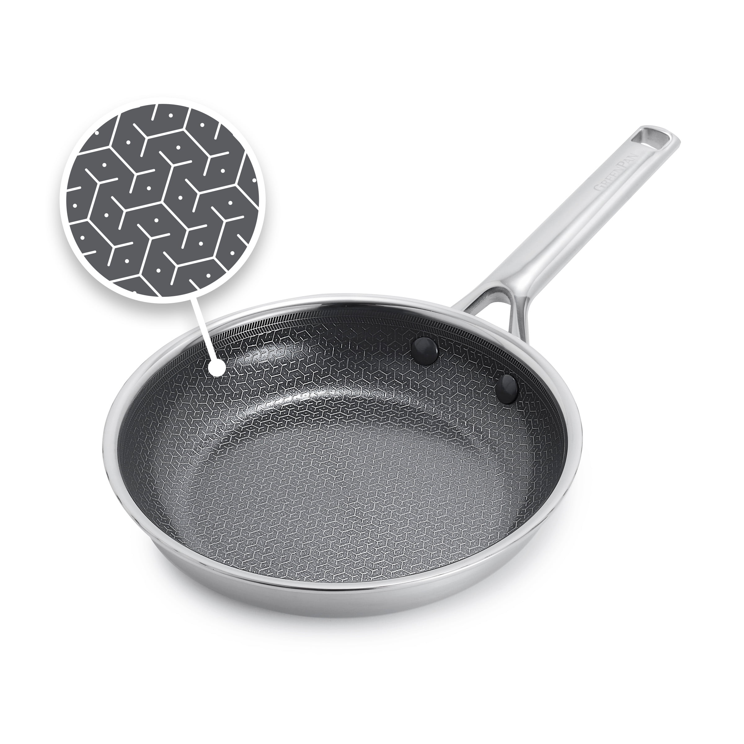 GreenPan Hybrid 8" Nonstick Stainless Steel Frying Pan Skillet