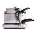 thumbnail image 1 of GreenPan Levels Stainless Steel Stackable Ceramic Nonstick 6-Piece Cookware Set, 1 of 11