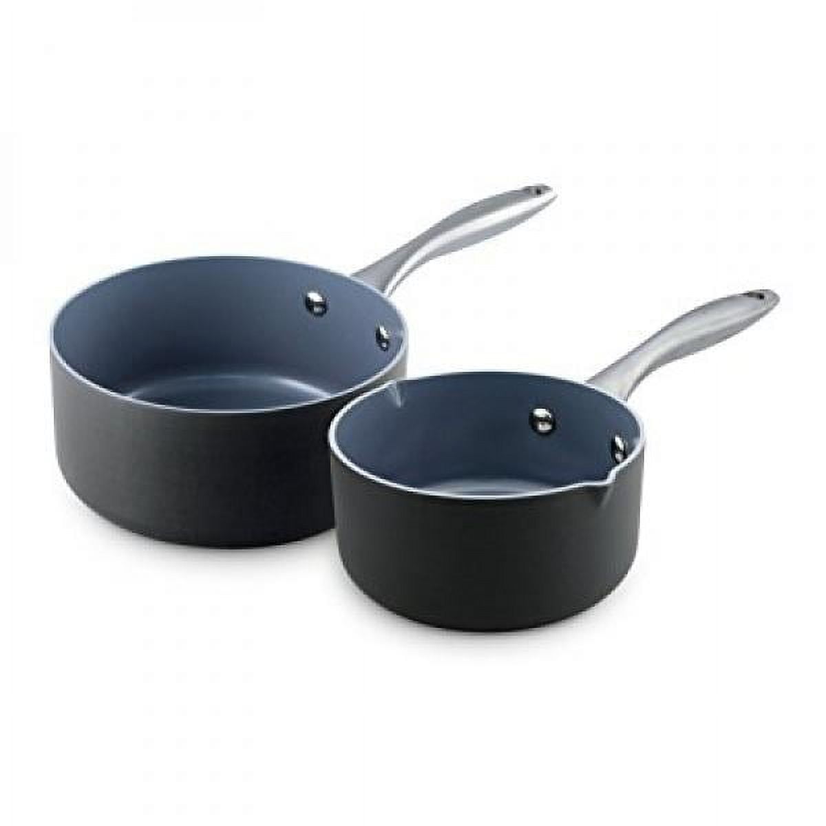 GreenPan Lima Ceramic NonStick 2Piece Saucepan Set, 1 and 2Quart