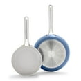 thumbnail image 1 of GreenPan Nova Ceramic Nonstick 8" and 10" Frypan Set | Ocean, 1 of 6