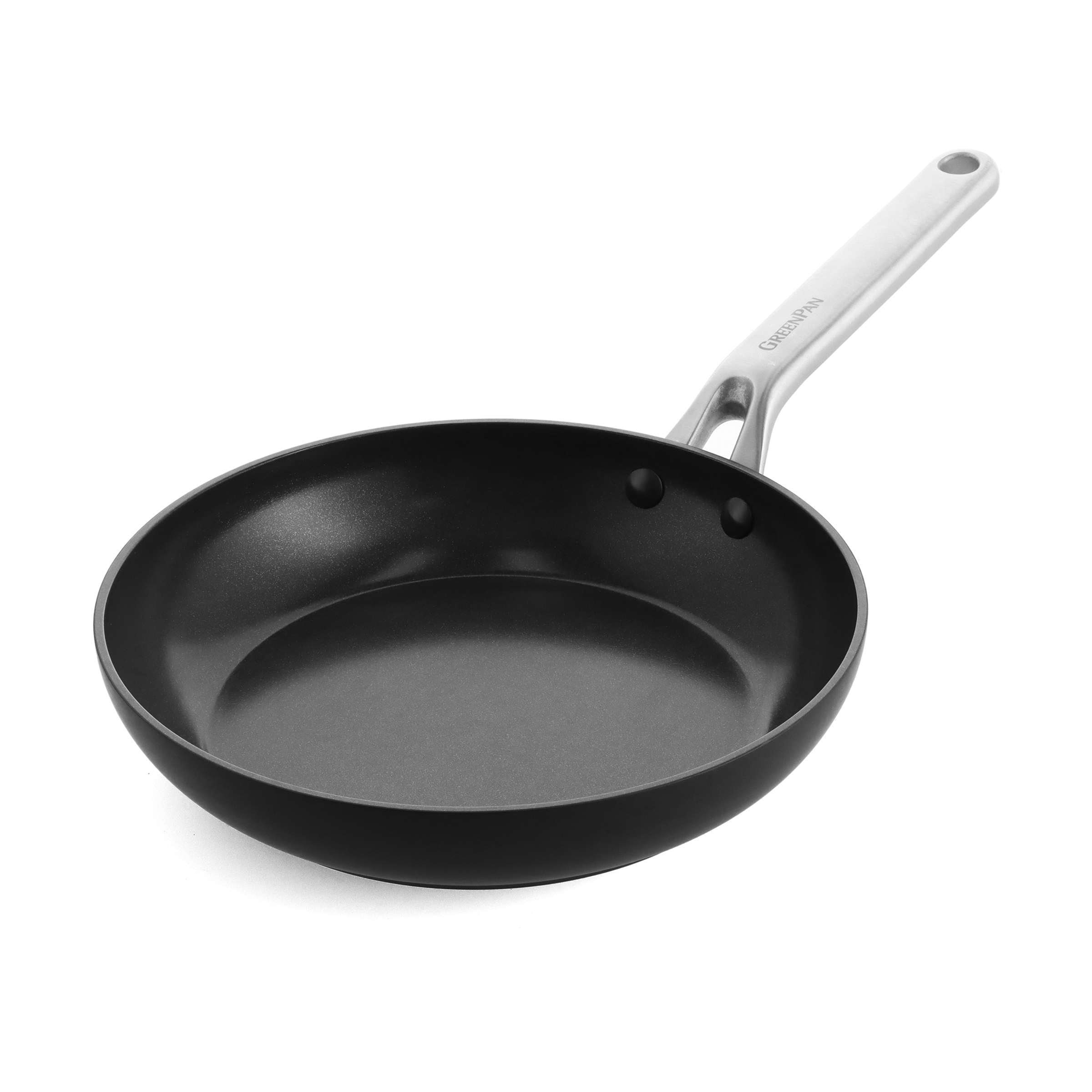 GreenPan Pancake Pan, Non Stick, Toxin Free Ceramic Frying Pan - Induction,  Oven & Dishwasher Safe Cookware - 28 cm, Black
