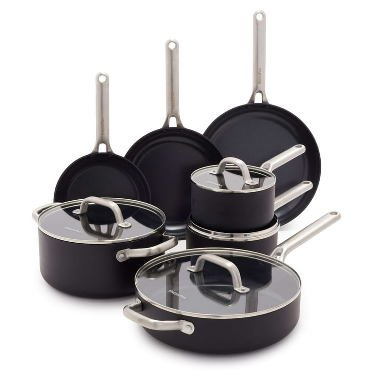 Induction Stainless Steel w/Hard-Anodized Cookware Set