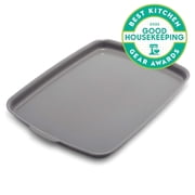 GreenPan Premiere Ovenware Healthy Ceramic Nonstick 18" x 13" Rectangular Baking Pan, Cast Aluminum, Warp-Free, Oven and Broiler safe to 600F,Dishwasher Safe, PFAS-Free, Gray
