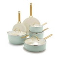 thumbnail image 1 of GreenPan Reserve Ceramic Nonstick 10-Piece Cookware Set | Julep with Gold-Tone Handles, 1 of 7
