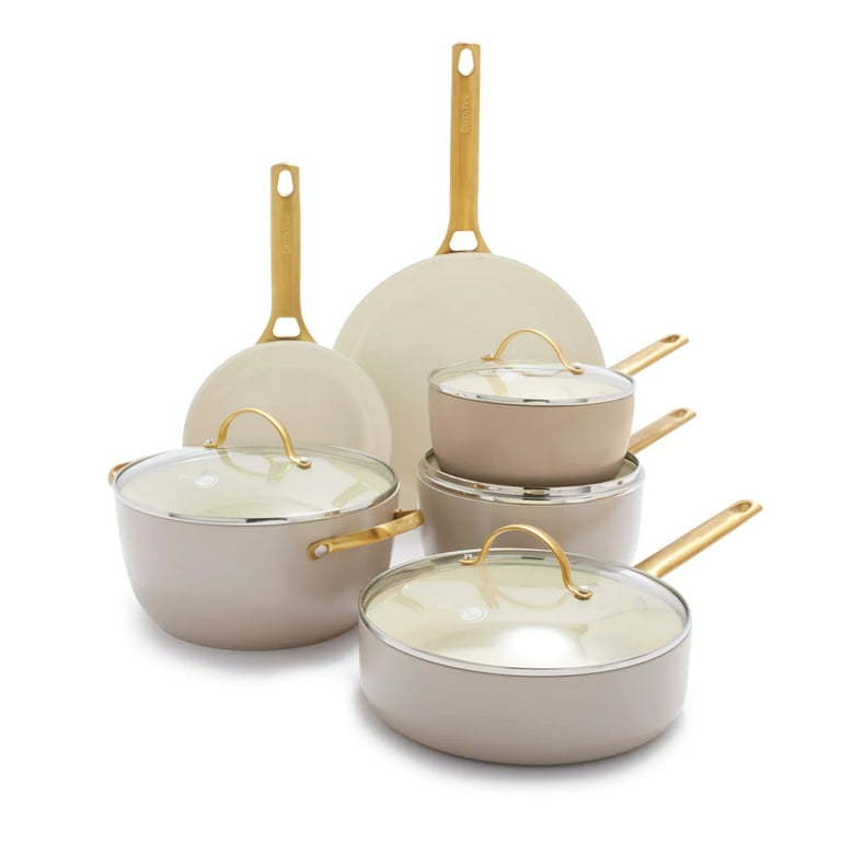 GreenPan - Reserve Ceramic Nonstick 10-Piece Cookware Set - Merlot