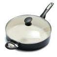 thumbnail image 1 of GreenPan Rio Ceramic Nonstick 5-Quart Sauté Pan with Lid | Black, 1 of 6
