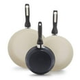 thumbnail image 1 of GreenPan Rio Ceramic Nonstick 7", 9.5" and 11" Frypan Set | Black, 1 of 9