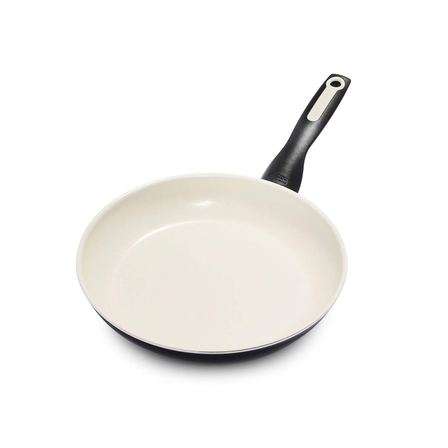 Black 7-Inch Aluminum Frypan with Ceramic Nonstick Coating