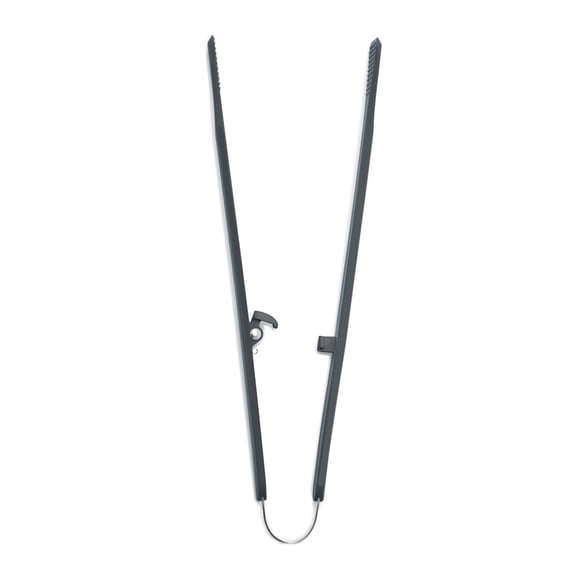 GreenPan Silicone Tong, Cooking Grilling Serving, Salad, Kitchen Utensil, Flexible Rubber Nonstick Cookware, Rigid Steel Core, Heat-Resistant, Anti-Slip Handle, BPA-Free, Dishwasher Safe, Gray