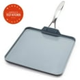 thumbnail image 1 of GreenPan Valencia Pro Healthy Ceramic Nonstick 11-Inch Square Griddle, 1 of 7
