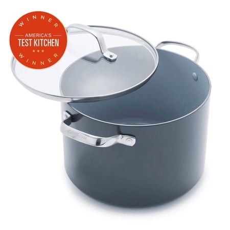 GreenPan Valencia Pro 8-Qt Ceramic Nonstick Stockpot with Lid