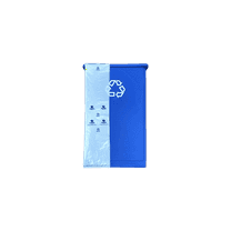 GreenPolly Clear Recycling Slim Jim Liners, 33 Gallon, 100 Count