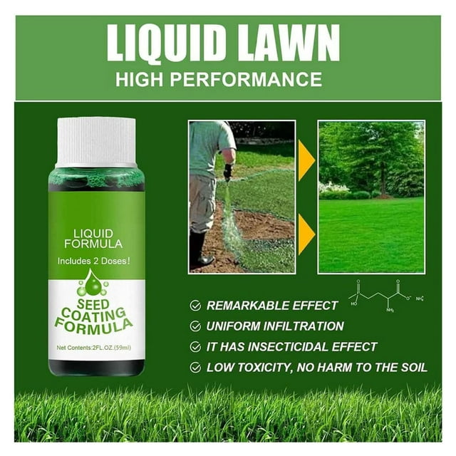 GreenRevive HydroSeeding Lawn , Green Grass Seed Spray, Grass Seed