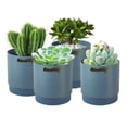 thumbnail image 1 of Greenship S-16G12BS-4 5 in. Indoor Planter Pot - BlueStone, Pack of 4, 1 of 4