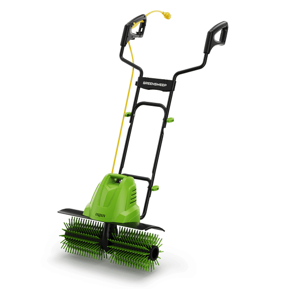 GreenSweep Volumizer GS-50 Artificial Turf Power Broom, 22 in, 12 Amp, 400 RPM