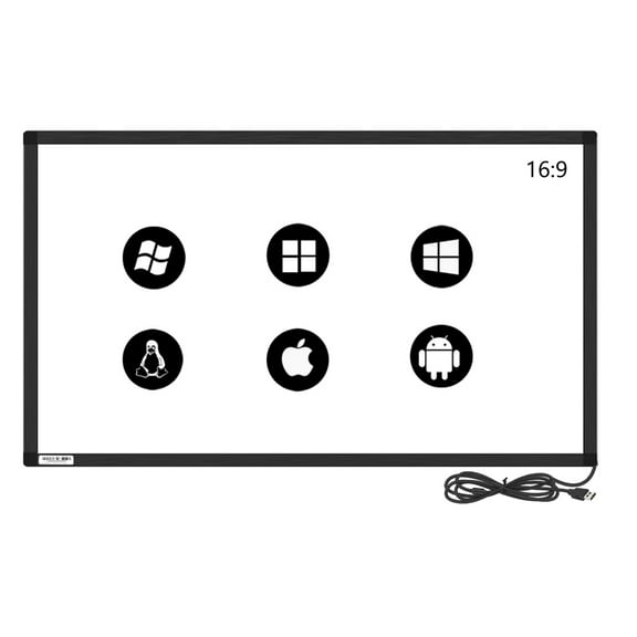 GreenTouch 86 inch IR Touch Overlay Infrared Multi Touch Frame Without Glass Plug and Play