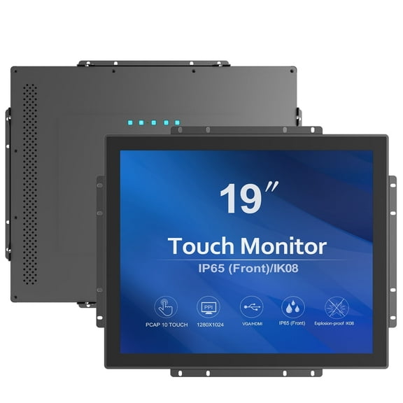 GreenTouch High Brightness 19 Inch 10 Points Open Frame PCAP Touchscreen Monitor,1280 x 1024,Black