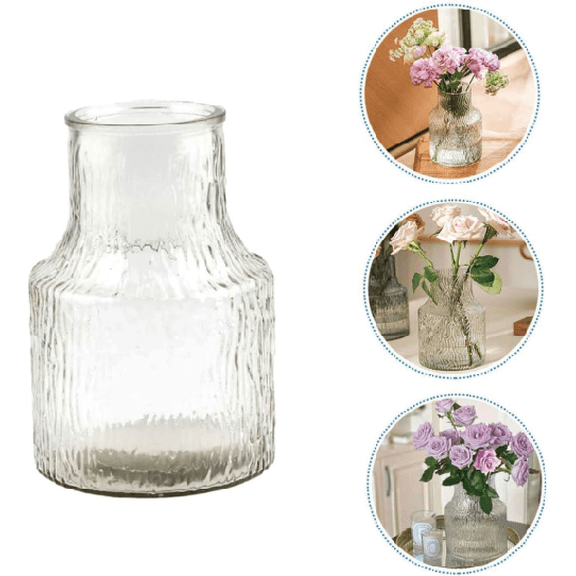 GreenTower Vases, Glass Vase for Flowers Wedding Decor Table Flower Holder Glass Floral Container Home Office Decor - 28 oz