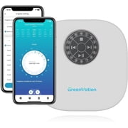 GreenVation Smart Sprinkler Controller, 12-Zone WiFi Irrigation System with Pump & Rain Sensor Interface, Outdoor Garden Water Timer, 1-Pack