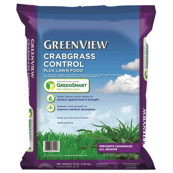 GreenView Crabgrass Control Plus Lawn Food - 13.5 lb. - Covers 5,000 sq. ft.