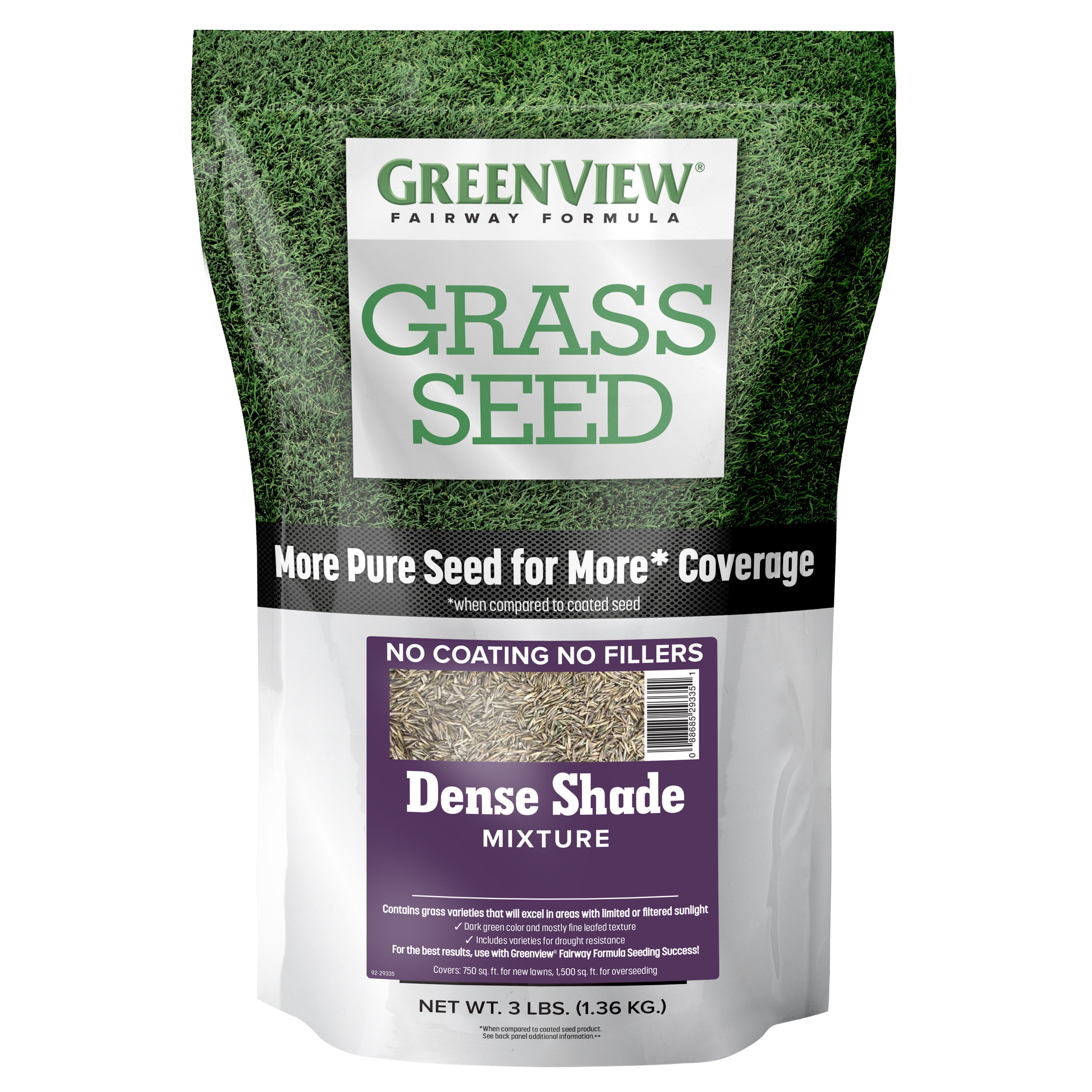 GreenView Fairway Formula Grass Seed Dense Shade Mixture 3 lbs