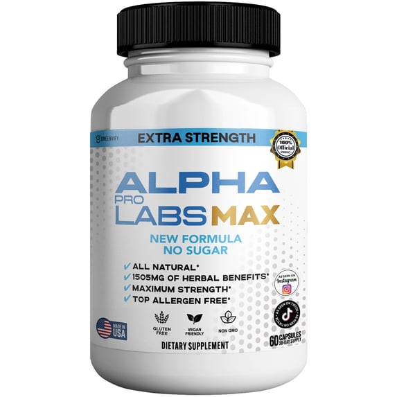 GreenVify Alpha Pro Labs Max Maca Root Supplement for Men with Organic ...